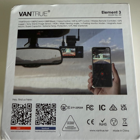 Vantrue Element 3 Dash Cam Set - Picture 8 of 9